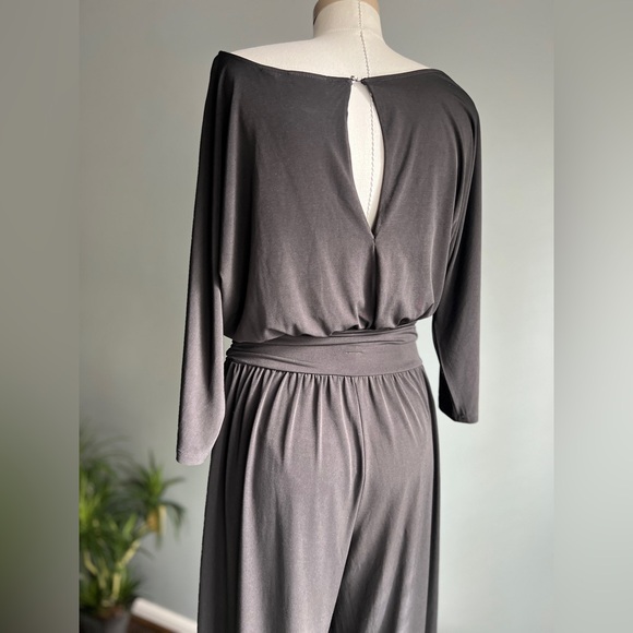 New York & Company Stretch Black Relax Fit Jumpsuit Size Medium - Picture 3 of 8